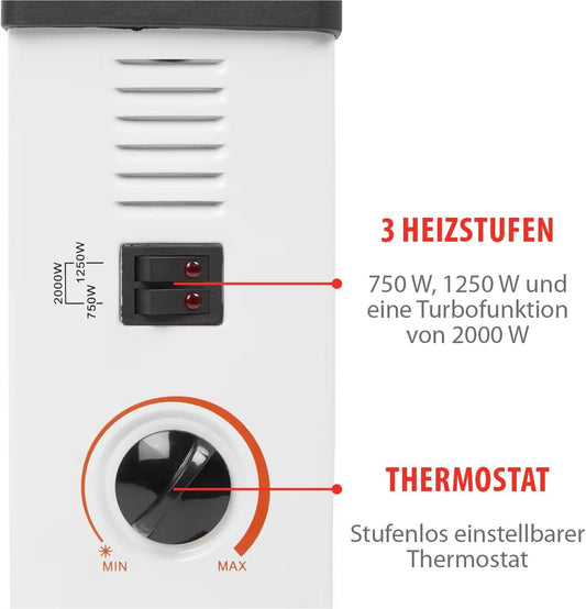 alpina Konvektions Heizgerät 2000W Heizstufen